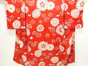 アンティーク　錦紗花模様長襦袢